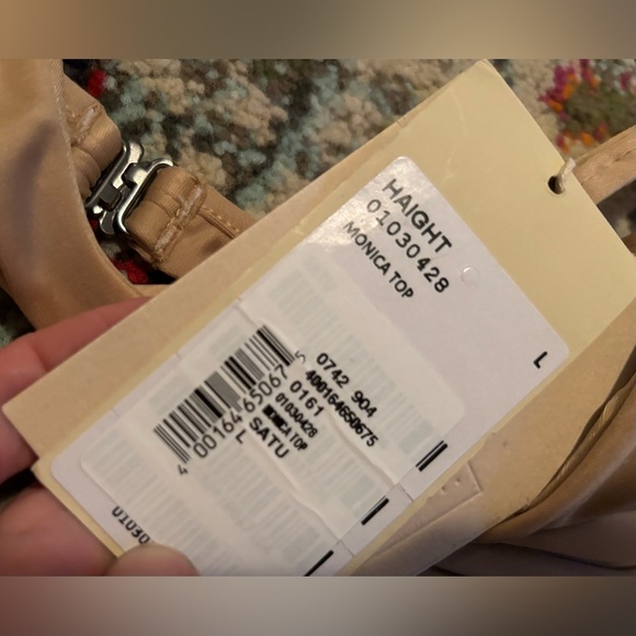 Haight Womens Monica swim bikini Top size large new with tags smoke pet free hom - Picture 3 of 9